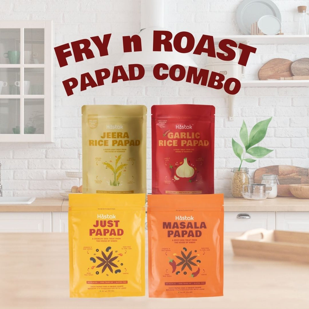 Fry n Roast Papad Combo- Pack of 4