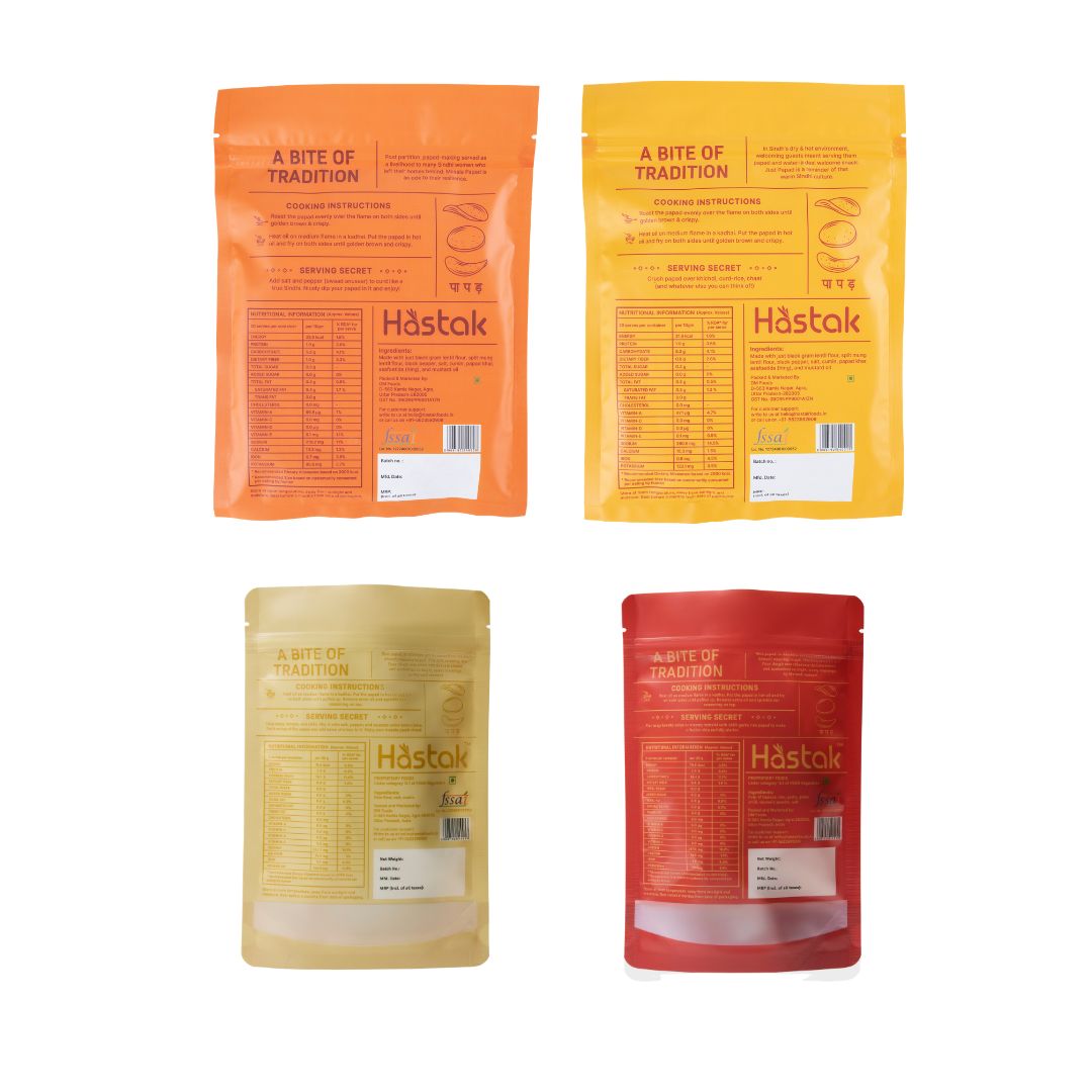 Fry n Roast Papad Combo- Pack of 4