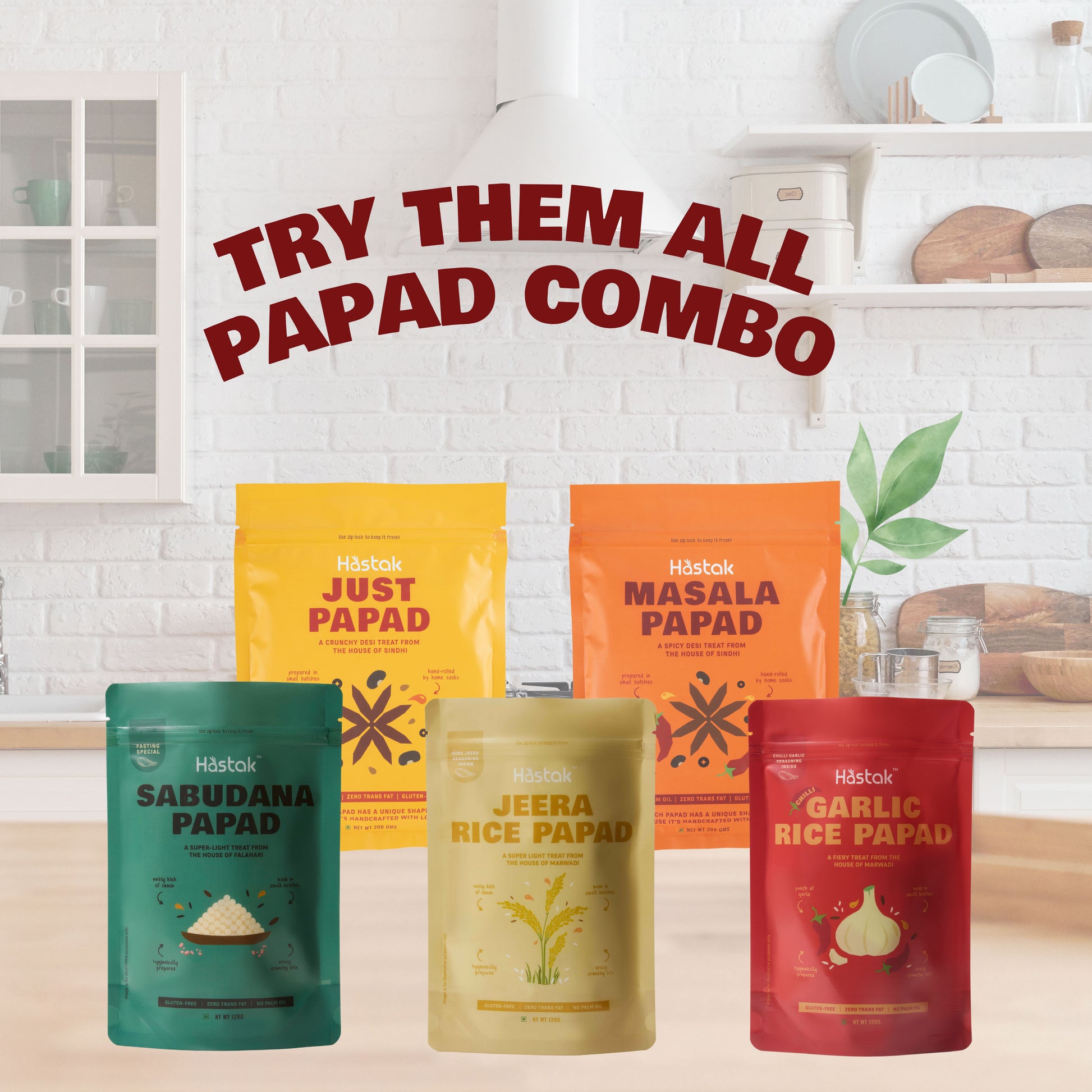 Try them all papad combo- Pack of 5