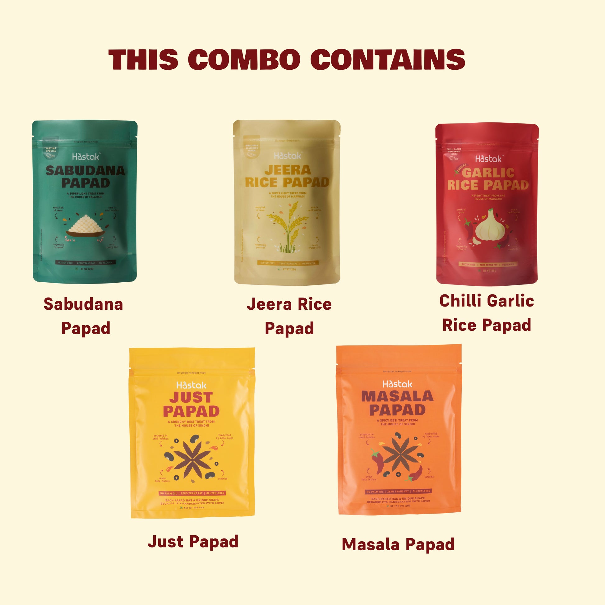 Try them all papad combo- Pack of 5