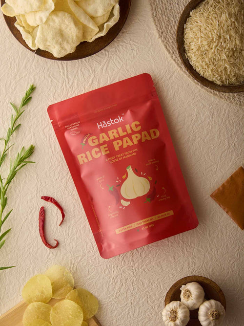 Chilli Garlic Rice Papad 120 gms