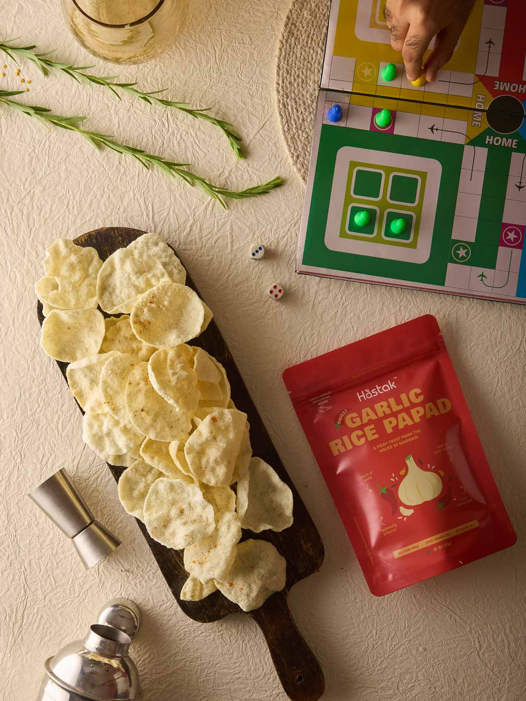 Chilli Garlic Rice Papad 120 gms